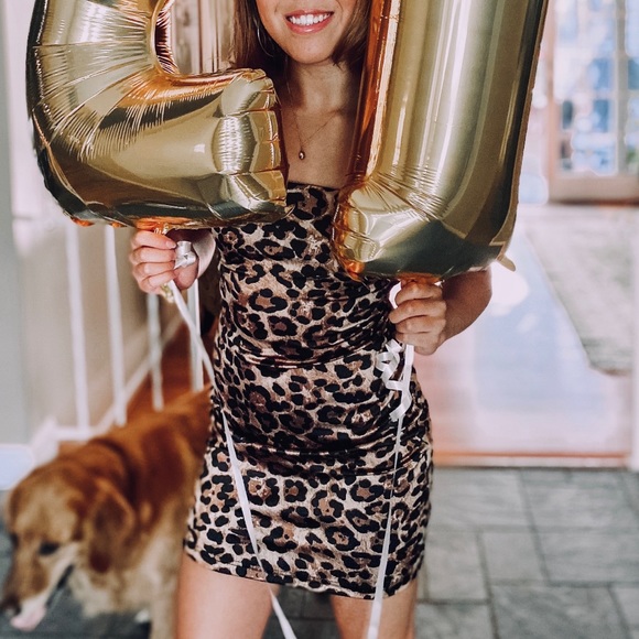 Windsor backlace cheetah print body con dress - Picture 4 of 4